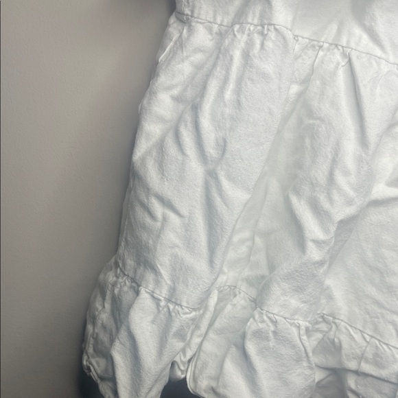 Madison The Label White Ruffled Women's Tank Top - Picture 3 of 5